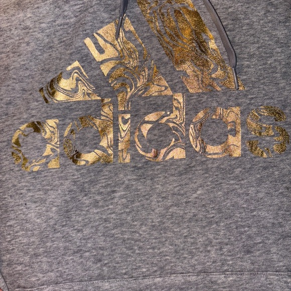 Adidas Gray Sweater Classic Pullover Design 2XL Tall - Picture 2 of 4